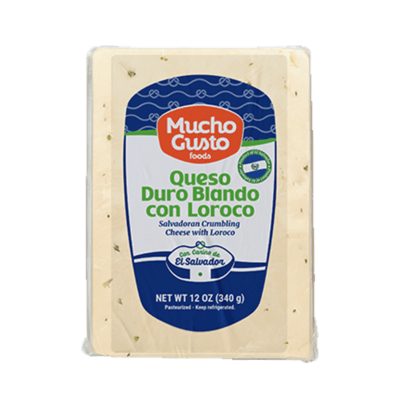 Mucho Gusto Queso Duroblando con Loroco 12 x 12 oz
