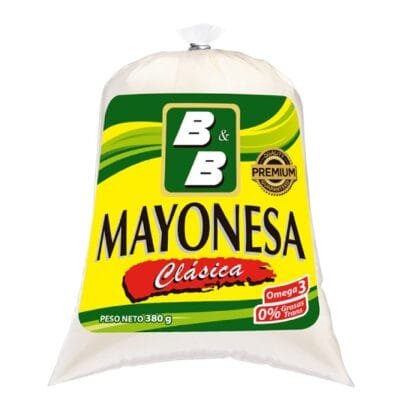 MAYONESA CLÁSICA B& B BOLSA 380G