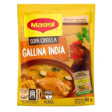 Maggi  Sopa Criolla Gallina India 12 x 60 gr