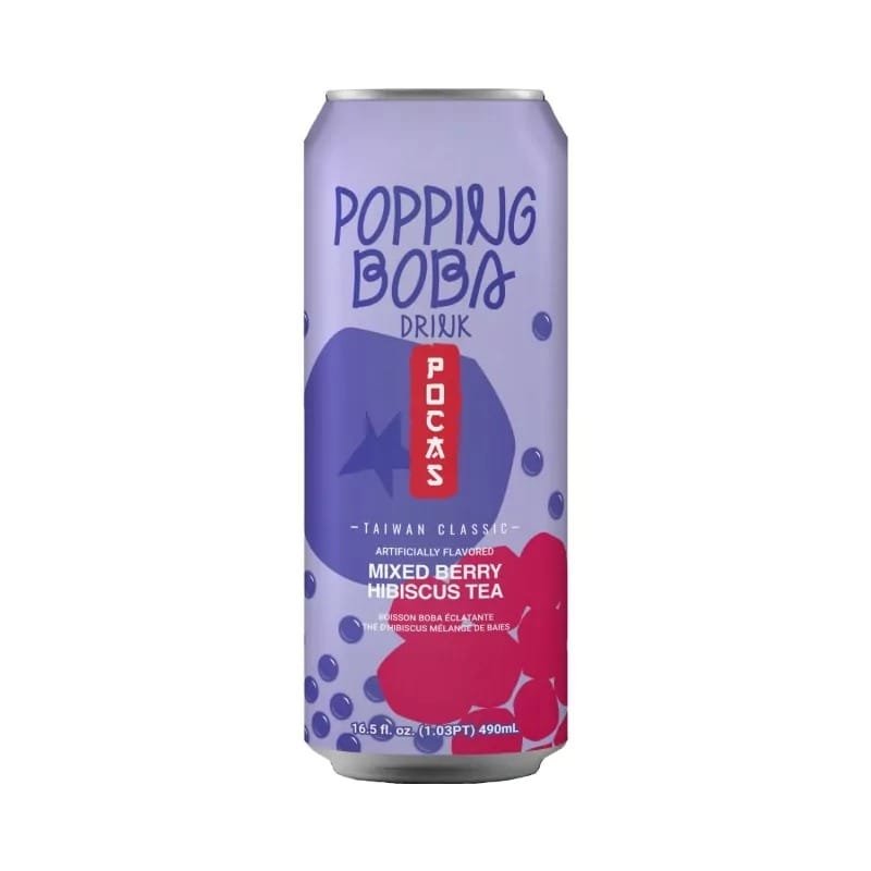 POPPING BOBA (MIXED BERRY HIBISCUS TEA) 24 / 16.5 oz.