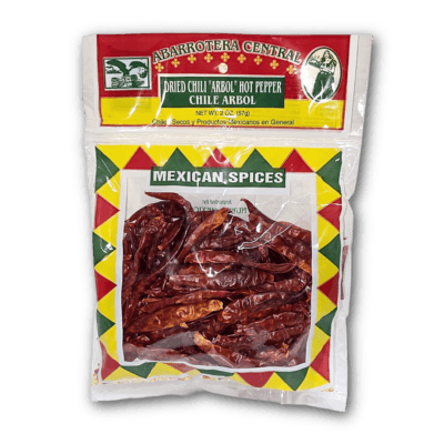 Abarrotera Central Chile de Arbol 12 x 2 oz