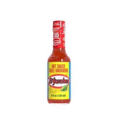 El Yucateco Chile Habanero Red Hot Sauce, 4 fl oz 12 Pack