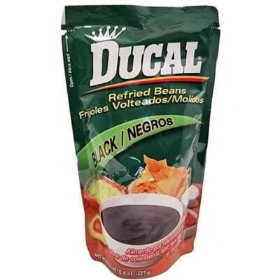 Ducal Refried Black Beans Doypack 24 x 8 oz  (3330)