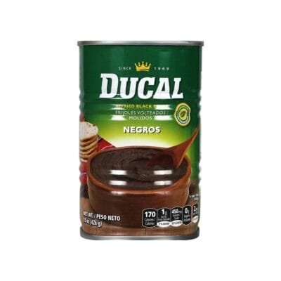 Ducal Refried Black Beans Lata 24 x 15 oz  (3550)