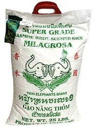 Twin Elephant Jasmine Rice 25 Lbs